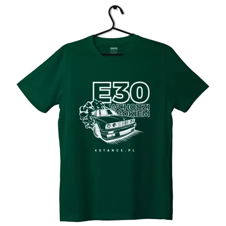 BMW E30 T-Shirt Geht seitwärts grün