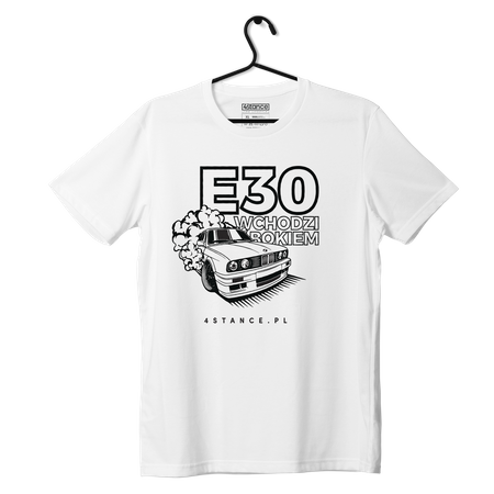 BMW E30 T-Shirt Seitlich einsteigen schwarz