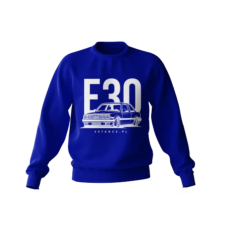 BMW E30 klassisch blau Sweatshirt