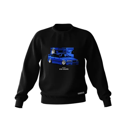 BMW E36 Coupe Sweatshirt schwarz