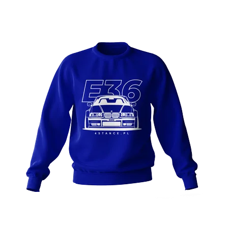 BMW E36 Sweatshirt blau