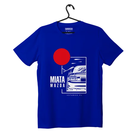 Mazda Miata T-shirt mit Dach blau