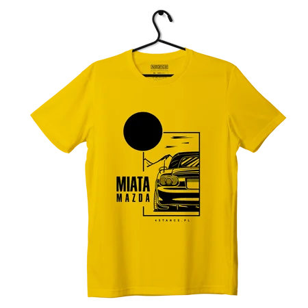 Mazda Miata T-shirt mit Dach gelb