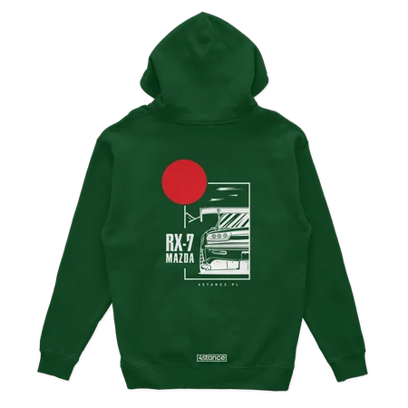 Mazda RX-7 grüner Hoodie