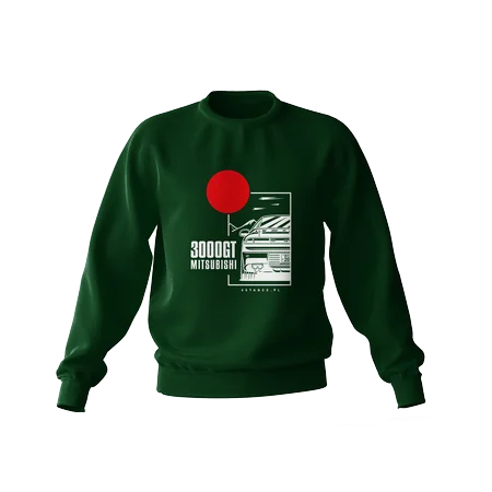 Mitsubishi 3000GT Sweatshirt grün