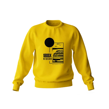 Nissan 180SX Sweatshirt gelb