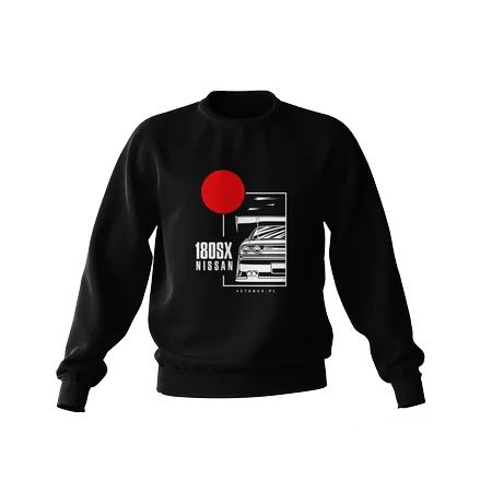 Nissan 180SX Sweatshirt schwarz