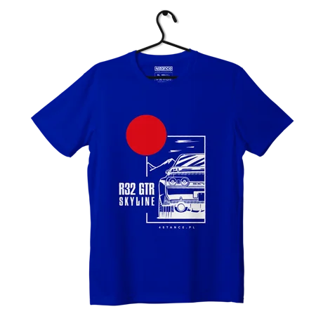 Nissan Skyline 32 GTR T-shirt blau