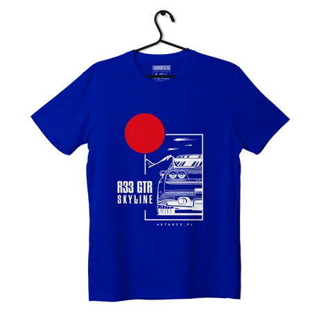 Nissan Skyline 33 GTR T-shirt blau