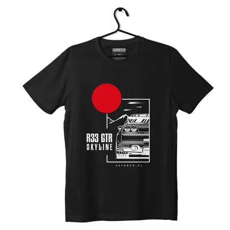 Nissan Skyline 33 GTR T-shirt schwarz