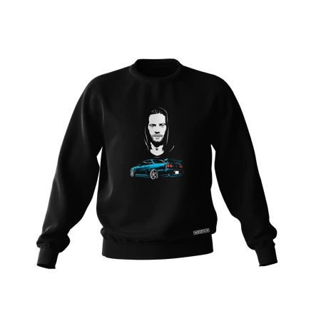 PAUL WALKER Skyline schwarzes Sweatshirt