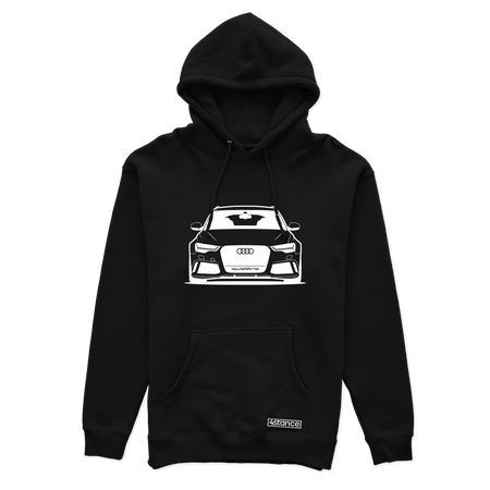 Schwarzer Audi RS6 Kapuzenpullover