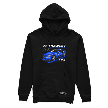 Schwarzer BMW E90 M3 Kapuzenpullover