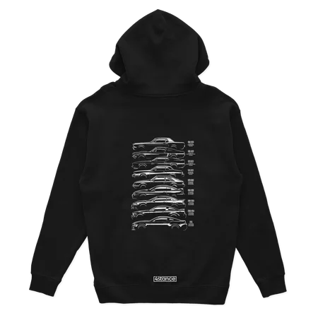 Schwarzer FORD Mustang Geschichte Hoodie