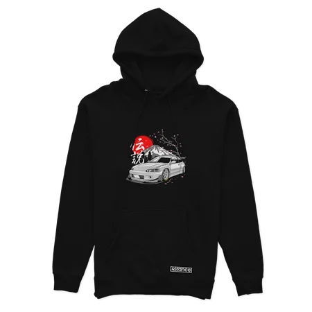 Schwarzer Honda Civic EG6 Pandem Hoodie