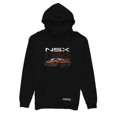 Schwarzer Honda NSX-Kapuzenpullover