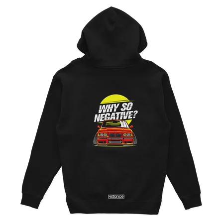 Schwarzer Hoodie BMW E36 WARUM SO NEGATIV?