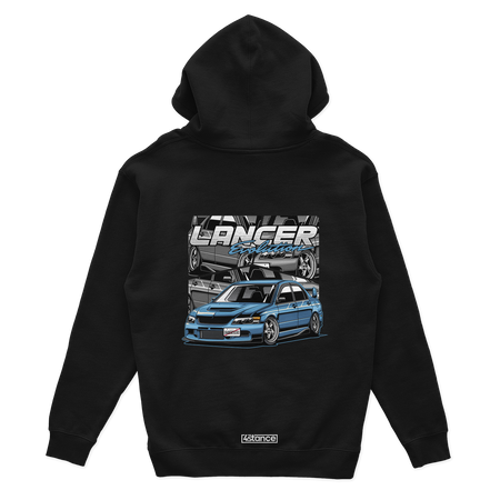 Schwarzer Kapuzenpullover MITSUBISHI LANCER EVO VI