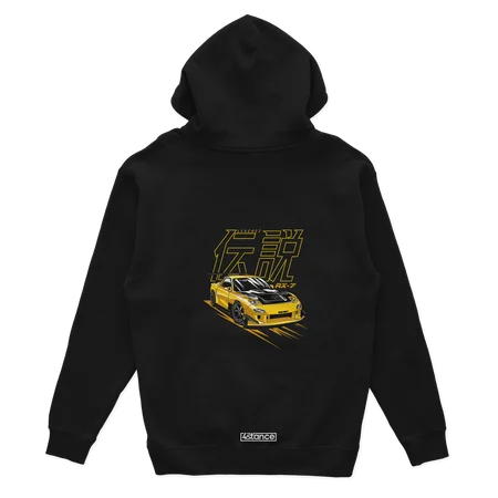 Schwarzer Mazda RX7 JDM Hoodie