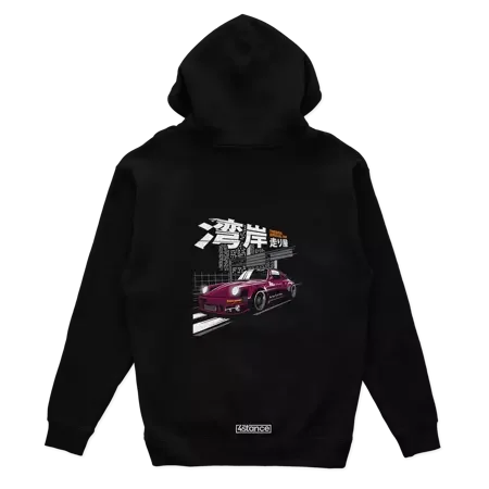 Schwarzer Porsche 930 Kapuzenpullover