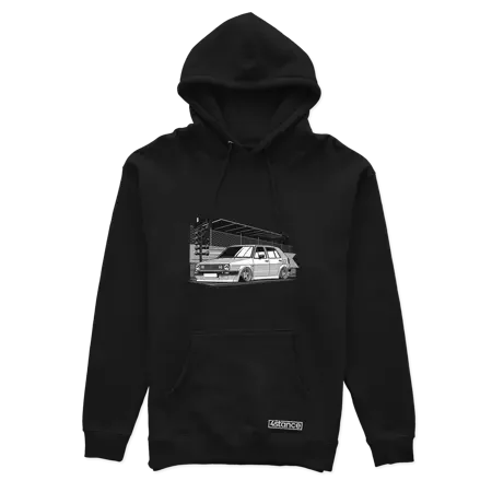 Schwarzer VW Golf mk2 Hoodie