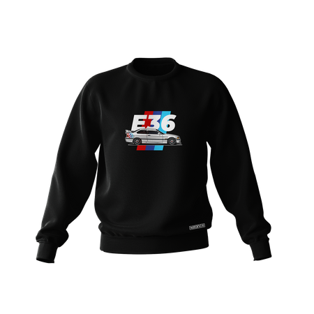 Schwarzes BMW E36 Sweatshirt Illustration