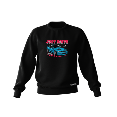 Schwarzes BMWE46 Just Drive Sweatshirt