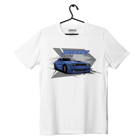 Schwarzes DODGE CHALLENGER Street-T-Shirt