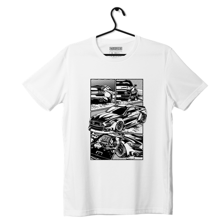 Schwarzes FORD Mustang-T-Shirt