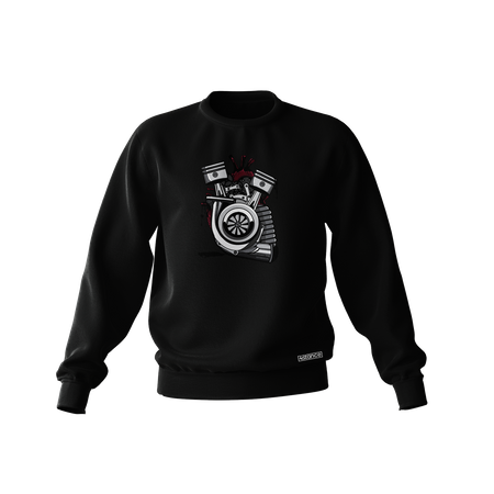 Schwarzes HEART TURBO Sweatshirt