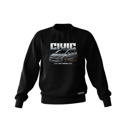 Schwarzes HONDA CIVIC FD Sweatshirt