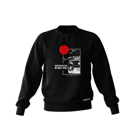 Schwarzes HONDA CIVIC IX Sweatshirt