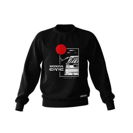 Schwarzes HONDA CIVIC V JDM Sweatshirt