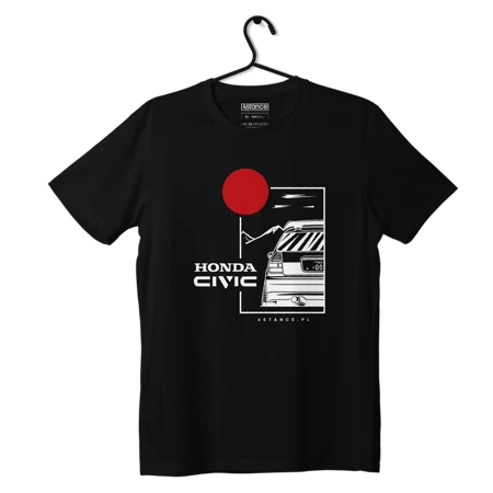 Schwarzes HONDA CIVIC V JDM-T-Shirt