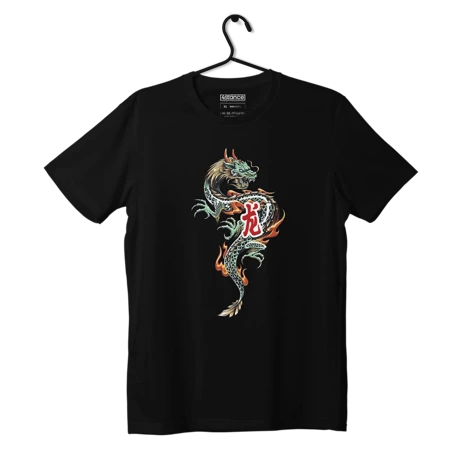 Schwarzes JAPAN DRAGON-T-Shirt