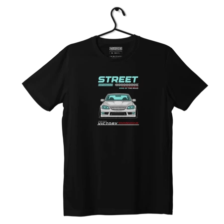 Schwarzes LEXUS IS200 IS300 STREET-T-Shirt