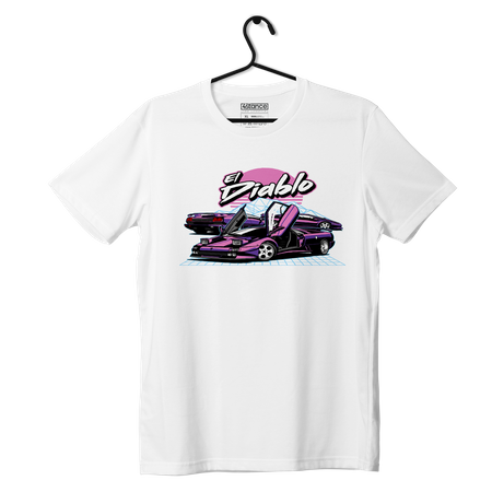 Schwarzes Lamborghini El Diablo-T-Shirt