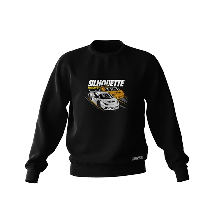 Schwarzes Lamborghini Silhouette Huracan GT Sweatshirt