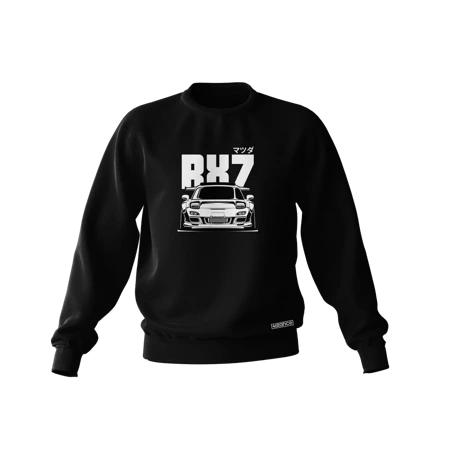 Schwarzes MAZDA RX-7 BW Sweatshirt