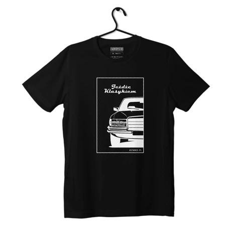 Schwarzes MERCEDES W116 T-shirt Ich fahre einen Klassiker