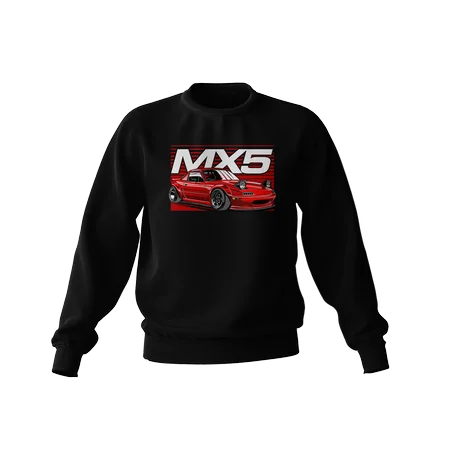 Schwarzes Mazda MX-5 Miata JDM Sweatshirt