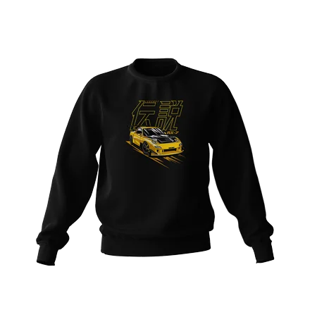 Schwarzes Mazda RX7 JDM Sweatshirt