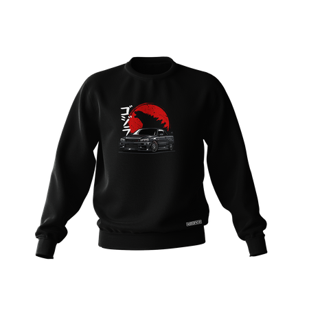 Schwarzes NISSAN GTR R34 GODZILLA Sweatshirt