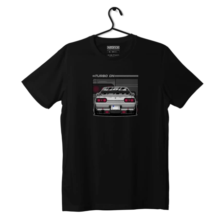 Schwarzes NISSAN R34 TURBO T-shirt