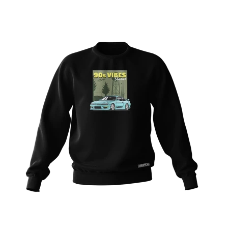 Schwarzes NISSAN S14 90s VIBES Sweatshirt