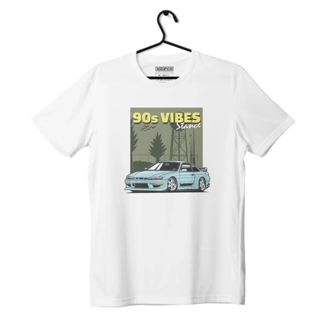 Schwarzes NISSAN S14 90s VIBES T-shirt