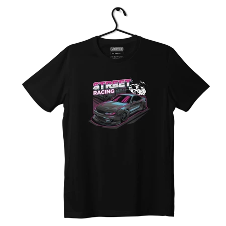 Schwarzes NISSAN S15 STREET RAICING T-shirt