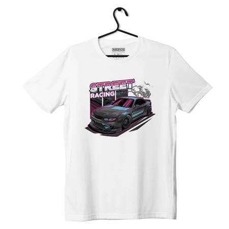 Schwarzes NISSAN S15 STREET RAICING T-shirt