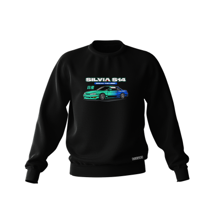 Schwarzes NISSAN SILVIA S14 FALKEN Sweatshirt