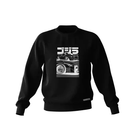 Schwarzes Nissan Skyline GT-R GOJIRA Sweatshirt